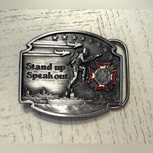 1992–1993 VFW “Stand Up Speak Out” Limited Edition Belt Buckle